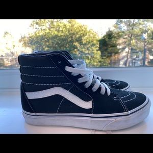 Black vans size 8